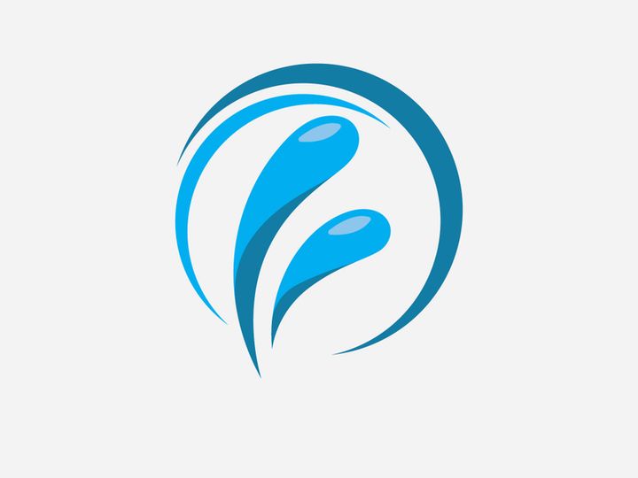 Water Splash logo vector icon illustration design