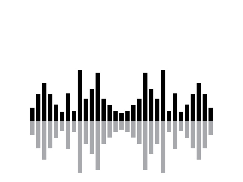 Equalizer Sound waves vector illustration design template