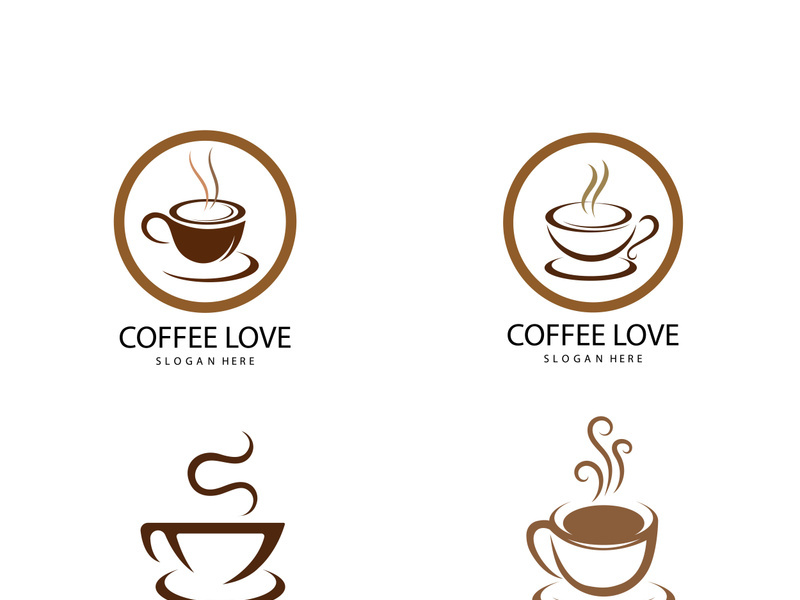 Coffee logo  icon vector illustration template