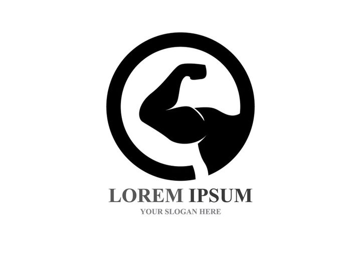 Vector object and Icons for Sport Label  Gym Badge  Fitness Logo Design