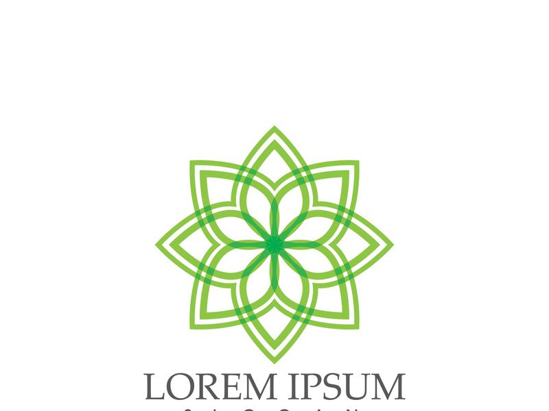 Logos of green Tree leaf ecology nature element vector