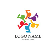 Community, network and social icon design template