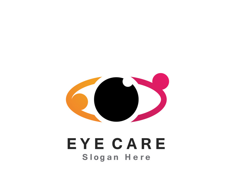 Eye Care vector logo design icon