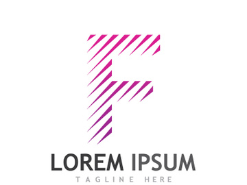 Modern F initial letter logo. preview picture