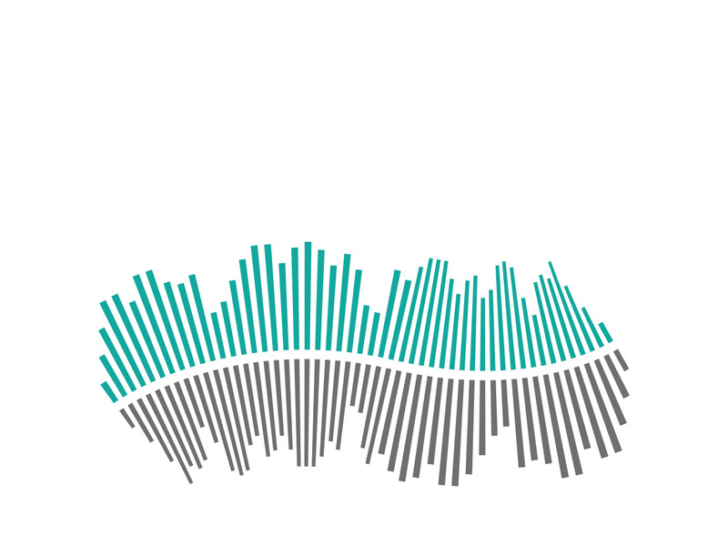 Sound waves vector illustration design template