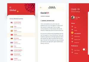 Coronavirus Covid - 19 App UI Kit