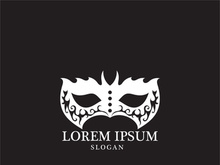 Masquerade Carnival Mask Icon and symbol vector