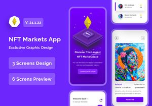 NFT Market Mobile App UI Kits