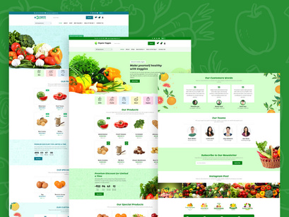 Organic Grocery Store Website Template
