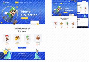 Landing page web de jogo