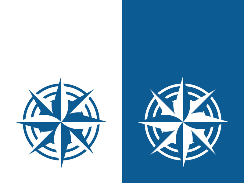 Compass logo template vector icon illustration design