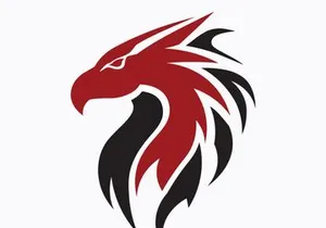 Dragon logo art illustration