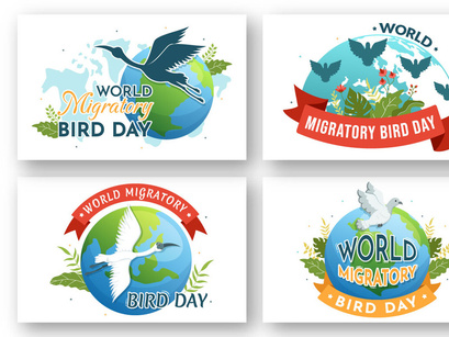 14 World Migratory Bird Day Illustration