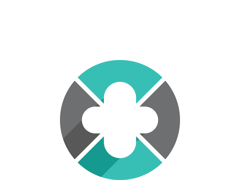 Health medical logo template vector illustration design