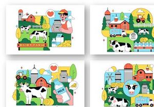 10 Daily Farm Illustration