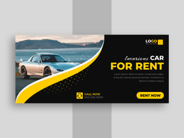 Car Rental Facebook Cover Banner ver-1 preview picture
