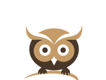 Owl logo icon design animal and simple business abstract vector