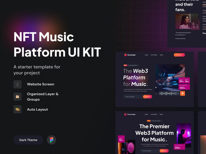 NFT Music Platform UI Kit