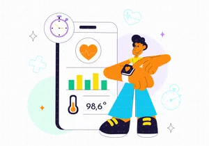 10 Wearable Health Tech Illustration