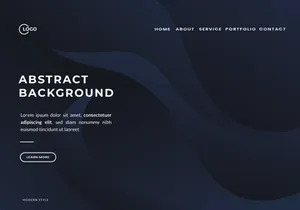 3D Dark Black Abstract Background