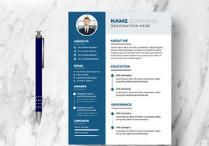 Modern Resume CV Template Ver-3