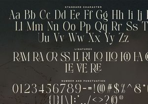 Avelire-modern ligature