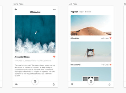 Instagram-like Travel app design