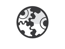 Gear icon logo vector