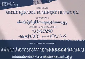 Bulgaria - Modern Calligraphy Font
