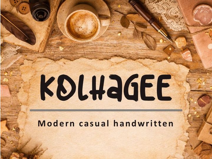 KOLHAGEE – Modern Casual Handwritten Font (TTF & OTF)