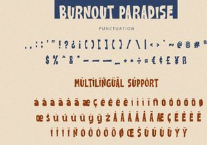 Burnout Paradise - Display Font