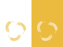 Wheat logo vector icon illustration design