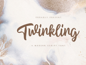 Twinkling - Modern Script Font preview picture