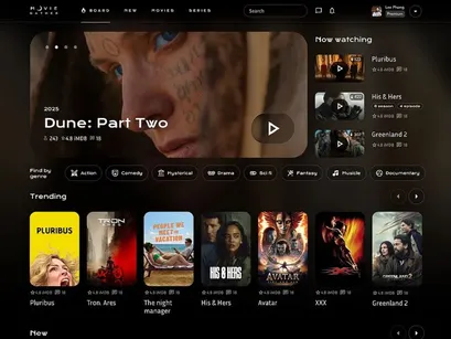 MovieHubber v1.0 - Premium Movie Script (Dark UI + Telegram Bot + SEO Pronto)