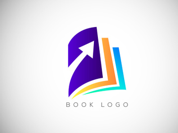 Creative Book Concept Logo Design Template, Education Logo preview picture