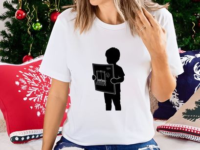 Child Holding Artwork with Shamrock