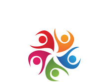 Community people logo network and social icon design template