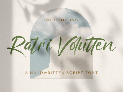 Ratri Volutten - Handwritten Font