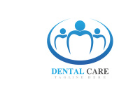 Dental care logo vector icon design