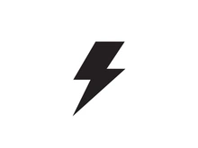 Strom Thunderbolt Template vector icon illustration design
