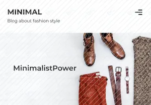 Minimal Fashion Style Responsive Mobile App