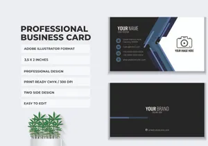 Business Card Template Bundle 5 Color