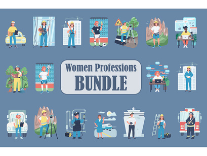 Women professions bundle