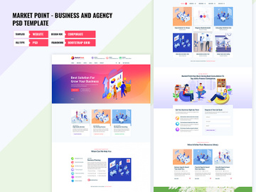 Multipurpose Business And Agency PSD Template preview picture