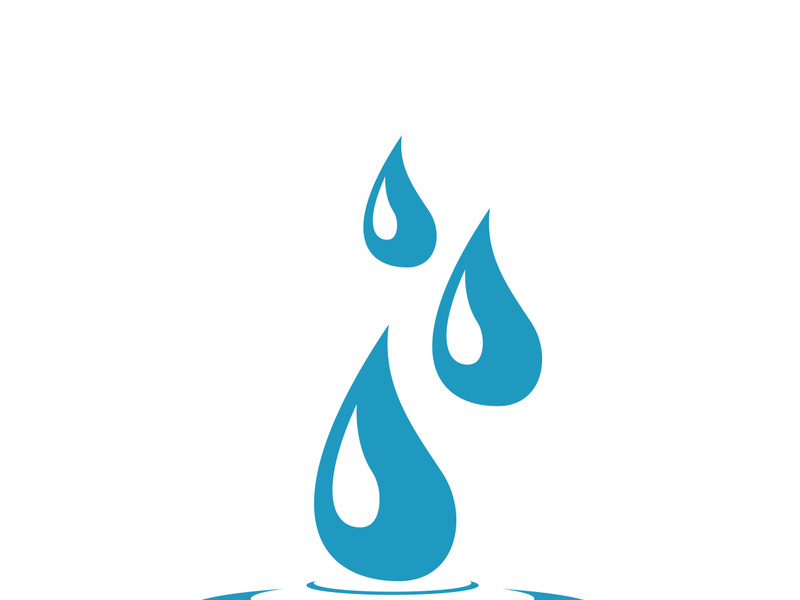 Water drop logo template vector illustration design