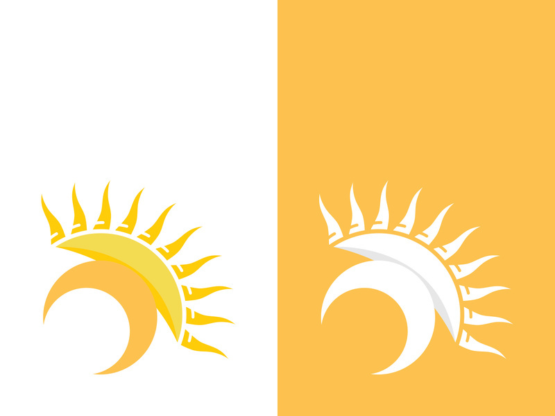 Sun vector illustration icon logo template design