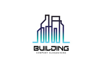 City Building Construction Logo Design Premium Quality Line Vector Illustration