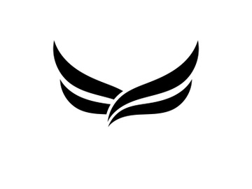 Black wing falcon bird logo preview picture
