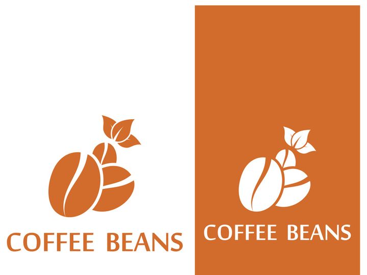 Premium coffee bean logo design.