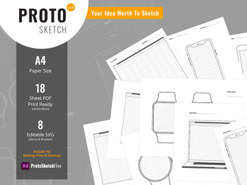 ProtoSketch - Printable Prototype Wireframe Design preview picture